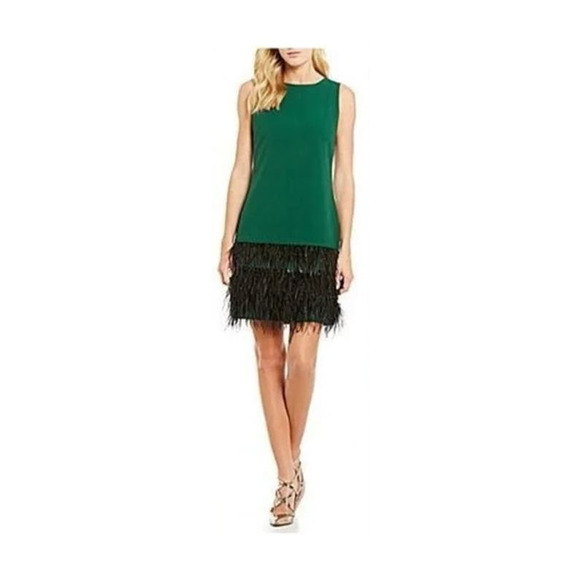 Daniel Cremieux Green Sheath Cocktail Dress - Picture 1 of 8